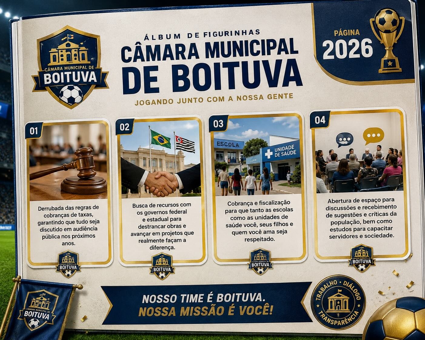 E SE A CÂMARA DE BOITUVA TIVESSE UM ÁLBUM DE FIGURINHAS?